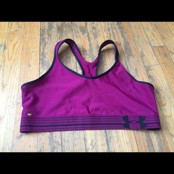 under armour purple sports bra